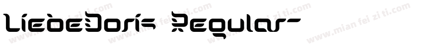 LiebeDoris Regular字体转换